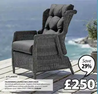 JYSK Jutlandia Falkenberg Lounge Recliner Chair offer