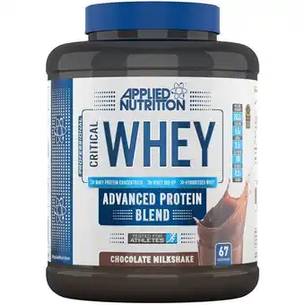 Lloyds Pharmacy Applied nutrition critical whey protein chocolate flavour offer