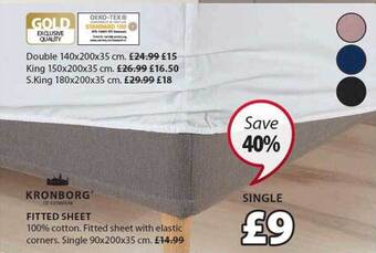 JYSK Fitted sheet offer