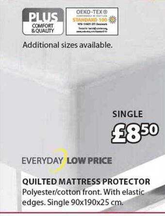 JYSK Quilted mattress protector offer
