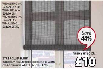 JYSK Byre roller blind offer