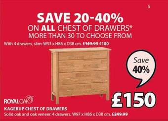 JYSK Kagerup chest of drawers offer