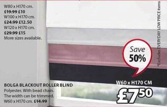 JYSK Bolga blackout roller blind offer
