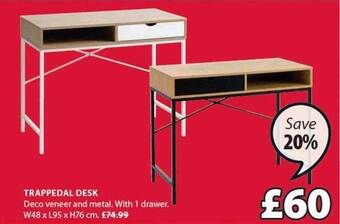 JYSK Trappedal desk offer