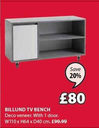 JYSK Billund tv bench offer
