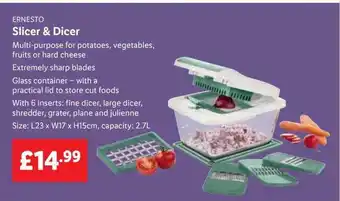 Lidl Ernesto sllicer & dicer offer