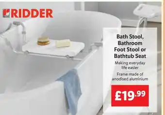 Lidl Bath stool bathroom foot stool or bathtub seat offer