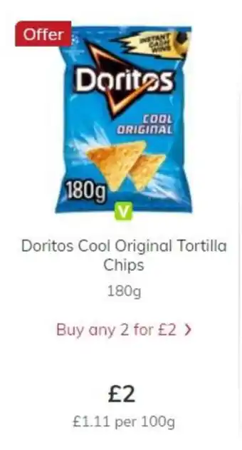 Doritos Cool Original Tortilla Chips 180g