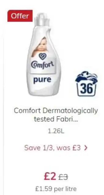 Comfort Dermatologically tested 1.26L