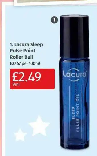 Aldi Lacura sleep pulse point roller ball offer
