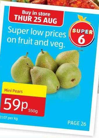 Aldi Mini pears offer