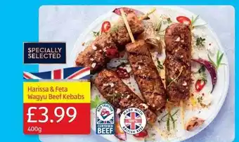Aldi Harissa & feta wagyu beef kebabs offer