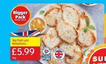 Aldi 1kg pork loin medallions offer