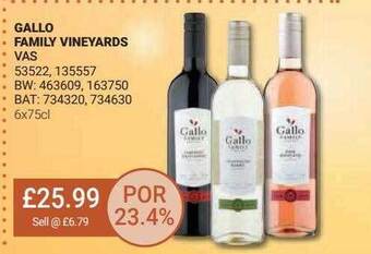 Bestway Gallo family vineyards offer