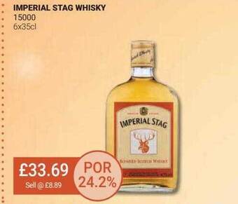 Bestway Imperial stag whisky offer