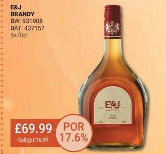 Bestway E&j brandy offer
