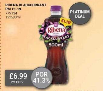 Bestway Ribena blackcurrant offer