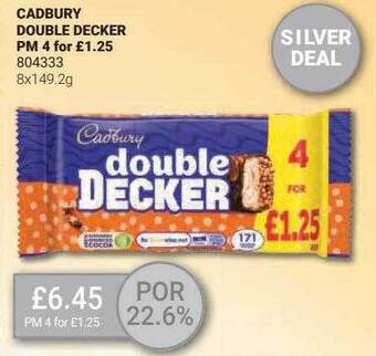 Bestway Cadbury double decker offer