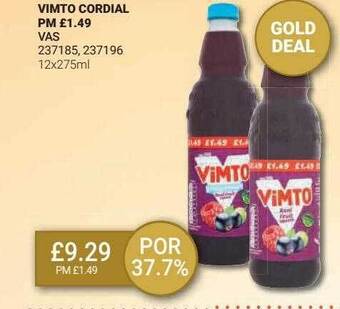 Bestway Vimto cordial offer