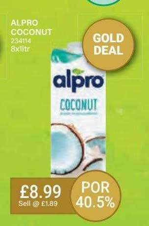 Bestway Alpro coconut offer