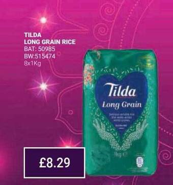 Bestway Tilda long grain rice offer