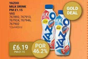 Bestway Yazoo milk drink offer