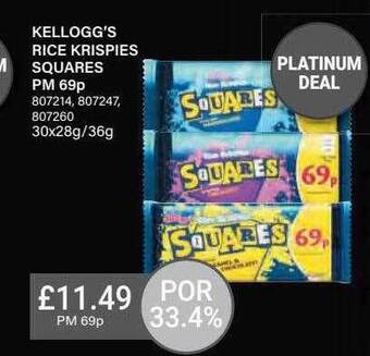 Bestway Kellogg's rice krispies squares offer