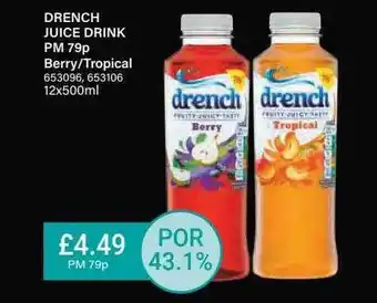 Bestway Drench juice drink berry tropical offer