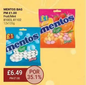 Bestway Mentos bag offer