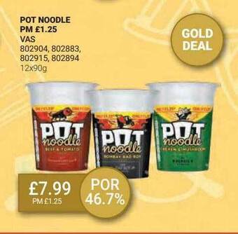 Bestway Pot noodle offer