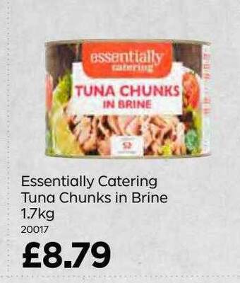 Bestway Essentially catering tuna chunks in brine 1.7kg offer