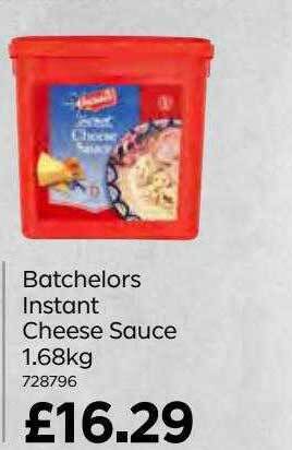 Bestway Batchelors instant cheese sauce 1.68kg offer