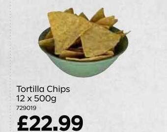 Bestway Tortilla chips 12 x 500g offer