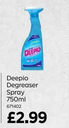 Bestway Deepio degreaser spray 750ml offer