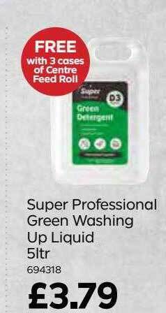 Bestway Super professional green washing up liquid 5ltr offer