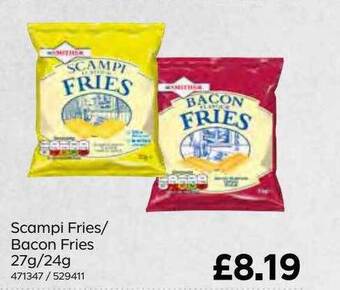 Bestway Scampi fries bacon fries 27g 24g offer