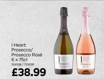 Bestway I heart: prosecco prosecco rosé 6 x 75cl offer