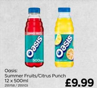Bestway Oasis: summer fruits citrus punch 12 x 500ml offer