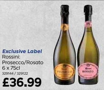 Bestway Rossini: prosecco rosato 6 x 75cl offer