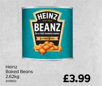 Bestway Heinz baked beans 2.62kg offer