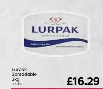 Bestway Lurpak spreadable 2kg offer