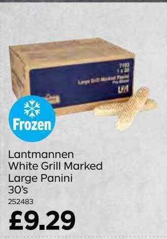 Bestway Lantmannen white grill marked large panini 30's offer