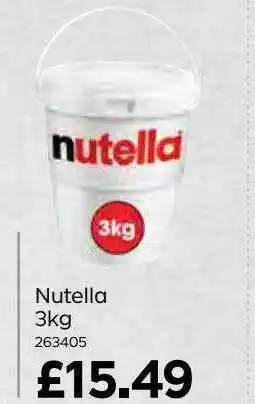 Bestway Nutella 3kg offer