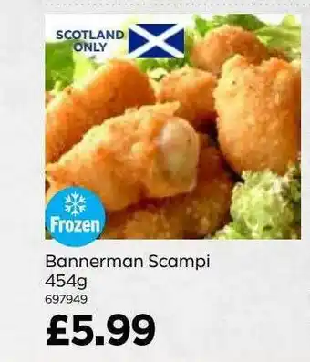Bestway Bannerman scampi 454g offer