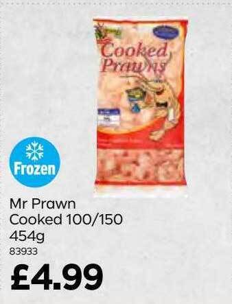 Bestway Mr prawn cooked 100 150 454g offer