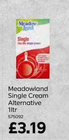 Bestway Meadowland single cream alternative 1ltr offer