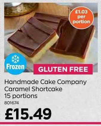 Bestway Handmade cake company caramel shortcake 15 portions offer