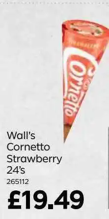 Bestway Wall's cornetto strawberry 24's offer