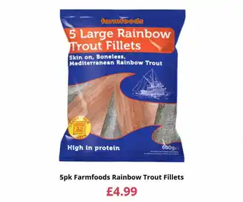 5pk farmfoods rainbow trout fillets