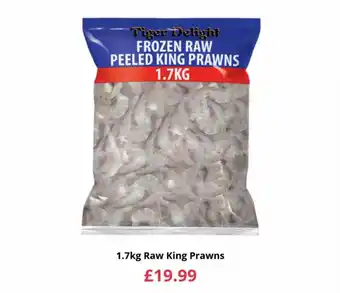 Farmfoods 1.7kg raw king prawns offer